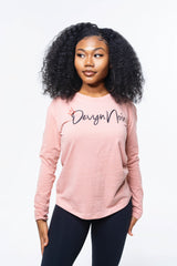 Devyn Noir Women’s Long Sleeve Relaxed Tee