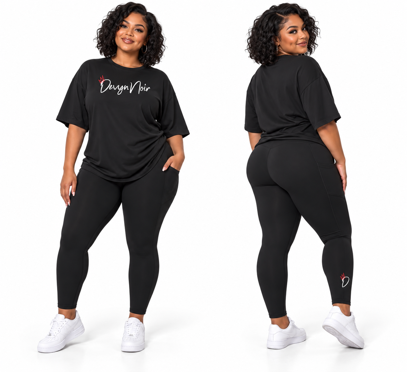 Devyn Noir Butter Soft Legging Set