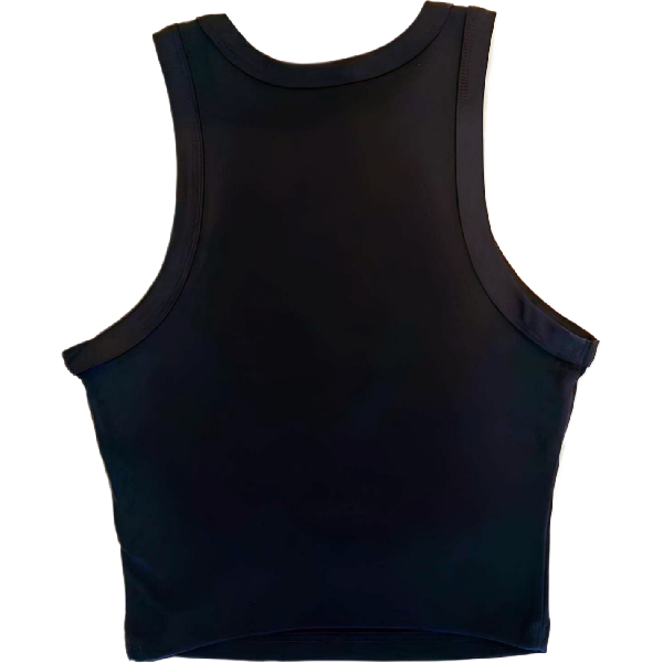 Devyn Noir Courte Rib Tank