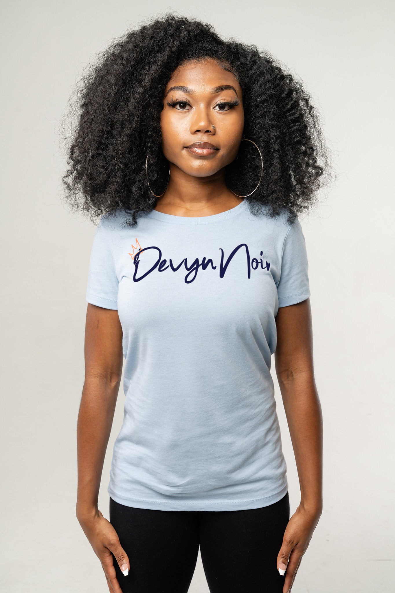 Devyn Noir Women Slim Tee