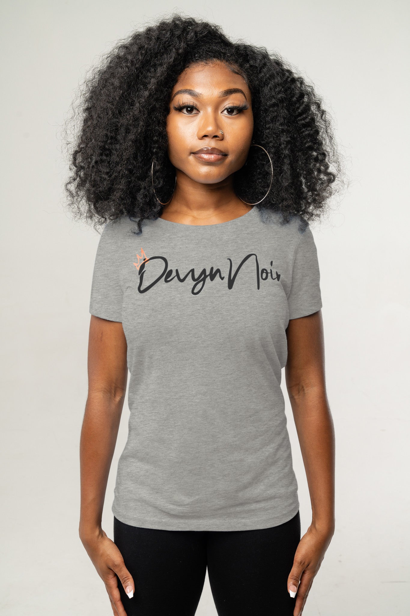 Devyn Noir Women Slim Tee