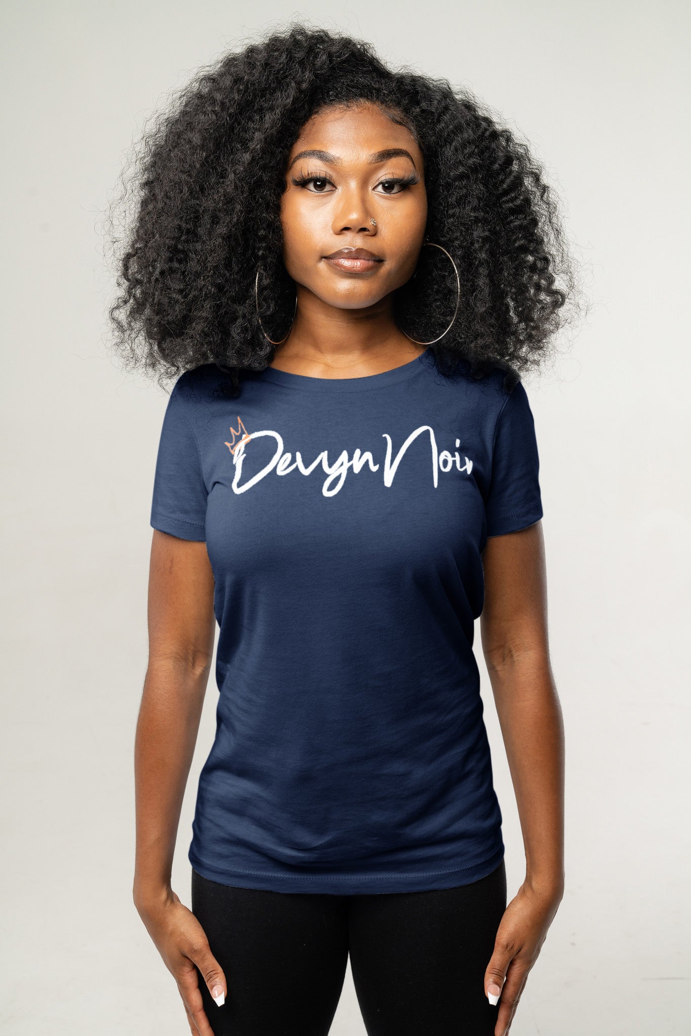 Devyn Noir Women Slim Tee
