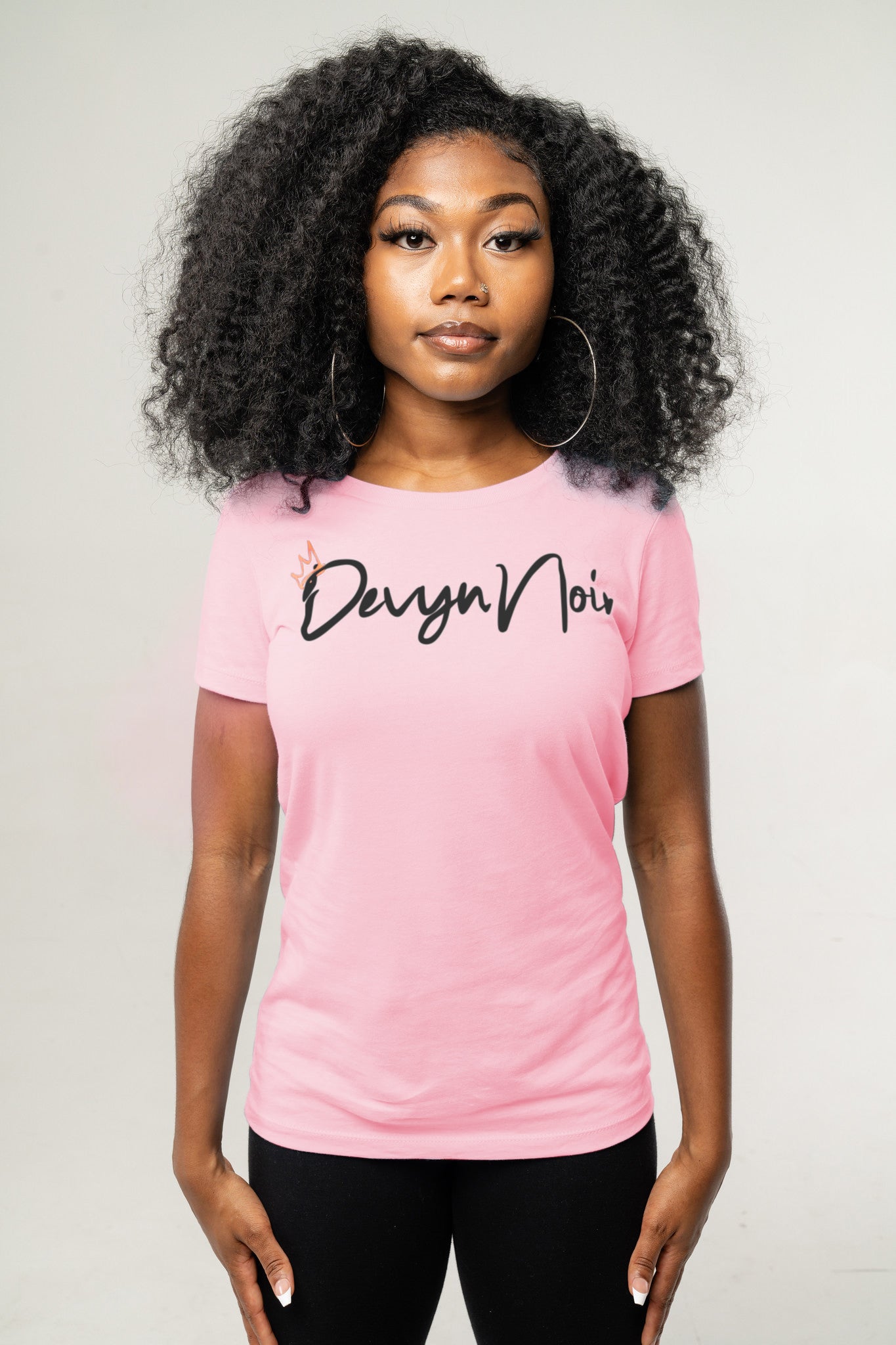 Devyn Noir Women Slim Tee
