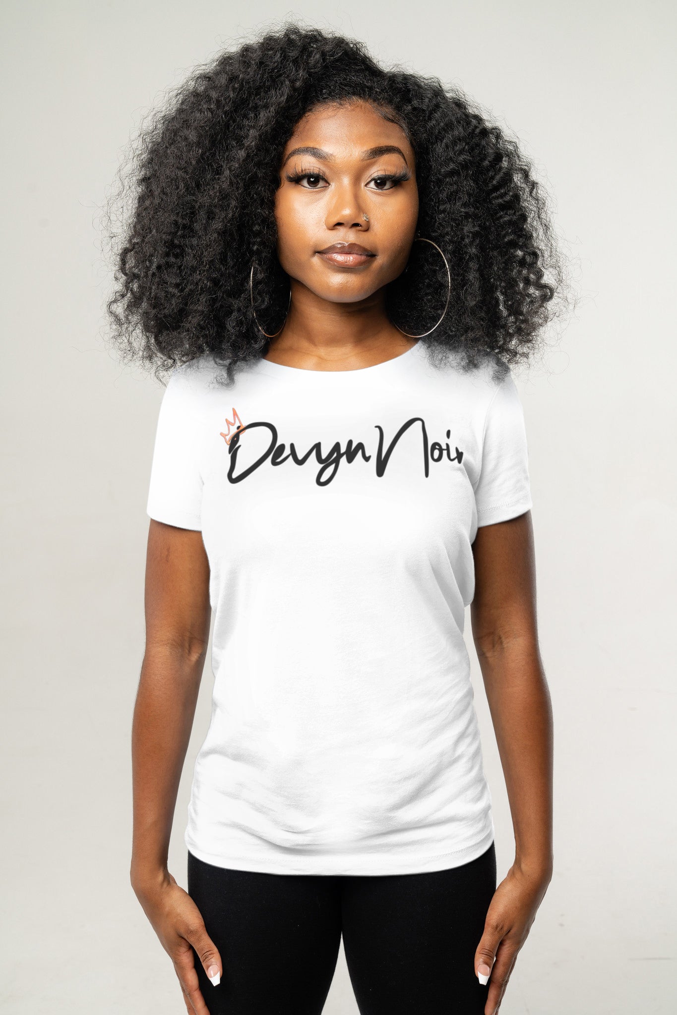 Devyn Noir Women Slim Tee